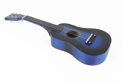 Іграшкова гітара M 1370 дерев'яна (Синій) M 1370Blue фото
