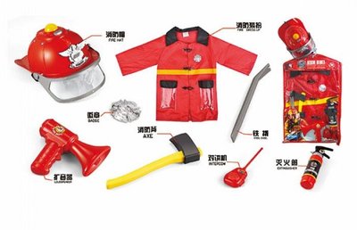 Дитячий набір пожежника, костюм пожежника, F012 F012 фото