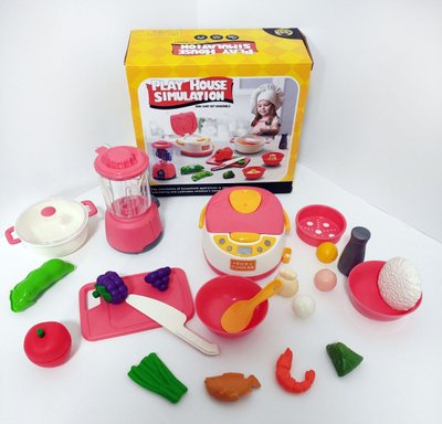 Іграшковий посуд, мультиварка, блендер, харчові продукти XZ 1020 B фото