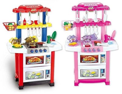 Дитяча кухня 758А/B Happy Little Chef з водою, 33 предмети, 83 см, два кольори 758A/B фото
