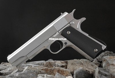 Іграшка пістолет металевий Galaxy G13S (Colt M1911 Classic) срібний G13 S фото