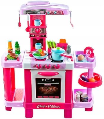 Дитяча ігрова Кухня 008-938 Малинова. Висота 87 см світло, звук, посуд, продукти 008-938 фото