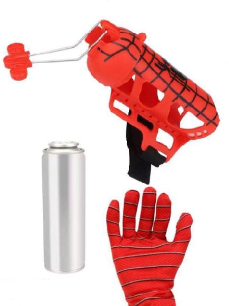 Рукавичка Людини Павука з 2 балонами павутини в комплекті, стріляє павутиною Перчатка F66-8 фото