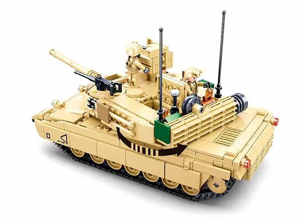 Конструктор Танк M1A2 Abrams армії США Sluban M38-B0892, 781 деталь M38-B0892 фото