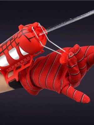 Рукавичка Людини Павука, стріляє павутиною, дитяча іграшка рука Spider-man для пускання павутини перчатка Spider-man F66-8 фото