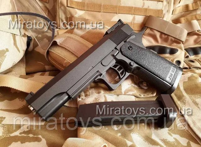 Повнорозмірний іграшковий пістолет Кольт Colt M1911 Hi-Capa Cyma ZM 05 метал